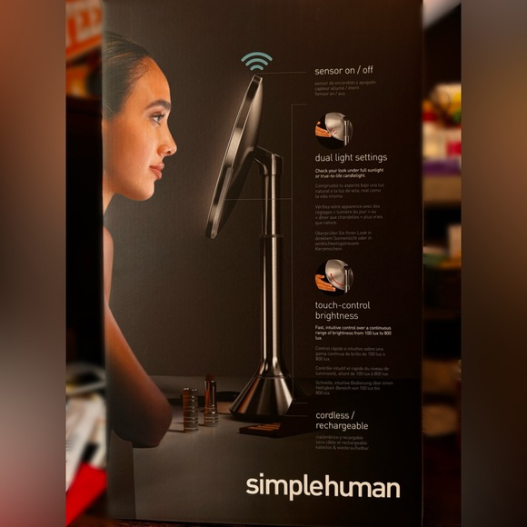 simplehuman Silver Sensor Mirror - Picture 2 of 2